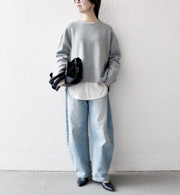 SHIPS any「SHIPS any:〈手洗い可能〉サカリバ ラウンド ヘム ルーズ プルオーバー」|Tシャツ・カットソー|