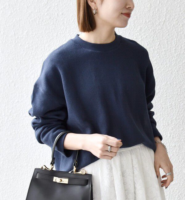 SHIPS any「SHIPS any:〈手洗い可能〉サカリバ ラウンド ヘム ルーズ プルオーバー」|Tシャツ・カットソー|