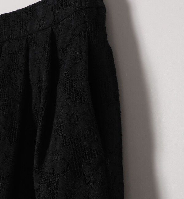 SHIPS any「SHIPS any:〈手洗い可能〉フラワー メッシュ レース タック セミフレア スカート」|スカート|