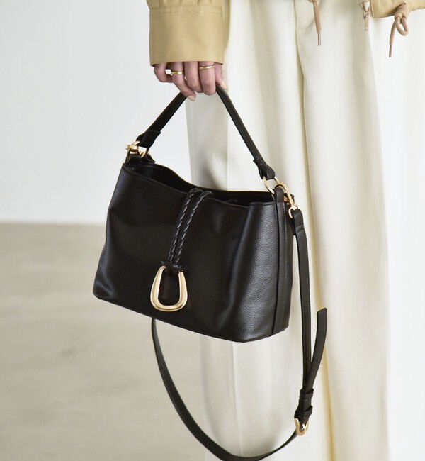 quaranciel「quaranciel: 2way バックル スクエア ショルダー バッグ」|ショルダー・メッセンジャー|