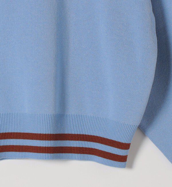 SHIPS any「SHIPS any:〈手洗い可能〉コットン ミックス ライン ポロニット プルオーバー」|ニット・セーター|