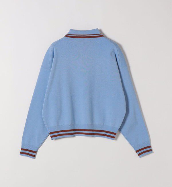 SHIPS any「SHIPS any:〈手洗い可能〉コットン ミックス ライン ポロニット プルオーバー」|ニット・セーター|