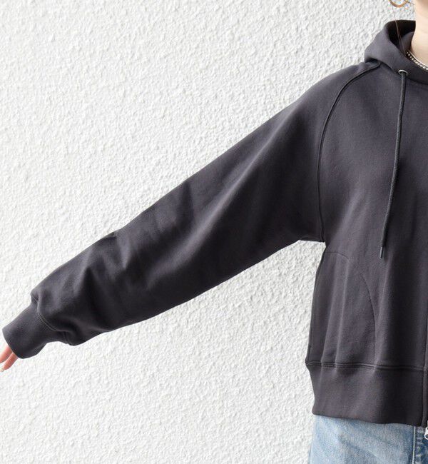 SHIPS any「SHIPS any:〈洗濯機可能〉USAコットン 裏毛 ジップ コンパクト パーカー」|パーカー|