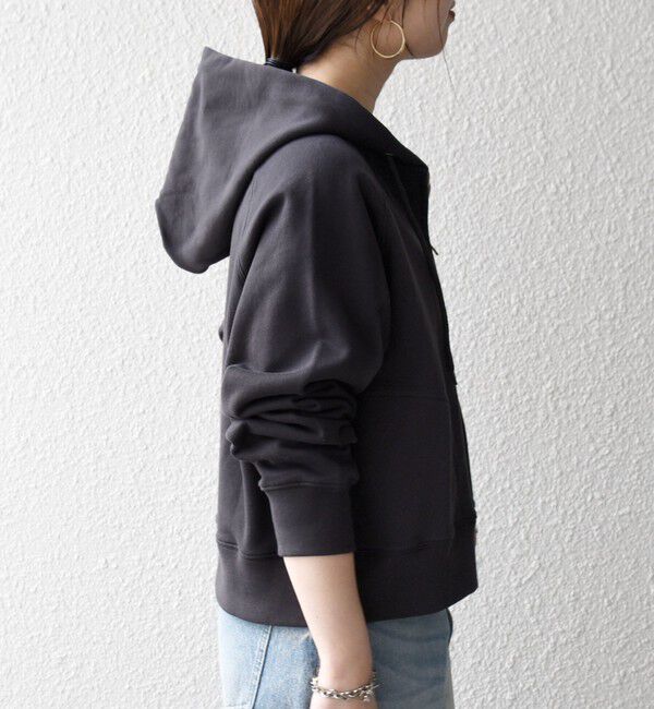 SHIPS any「SHIPS any:〈洗濯機可能〉USAコットン 裏毛 ジップ コンパクト パーカー」|パーカー|