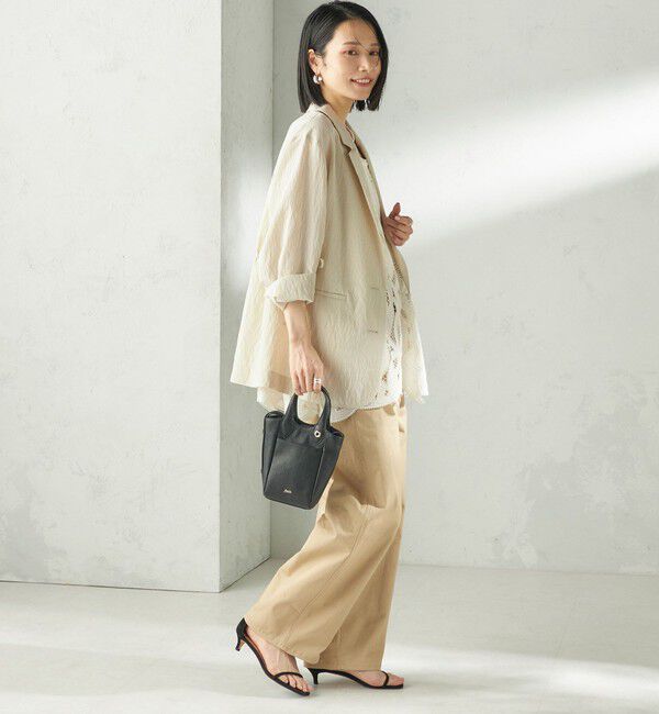 SHIPS for women「《予約》〈手洗い可能〉ピン ストライプ シャツライク ジャケット」|テーラードジャケット|