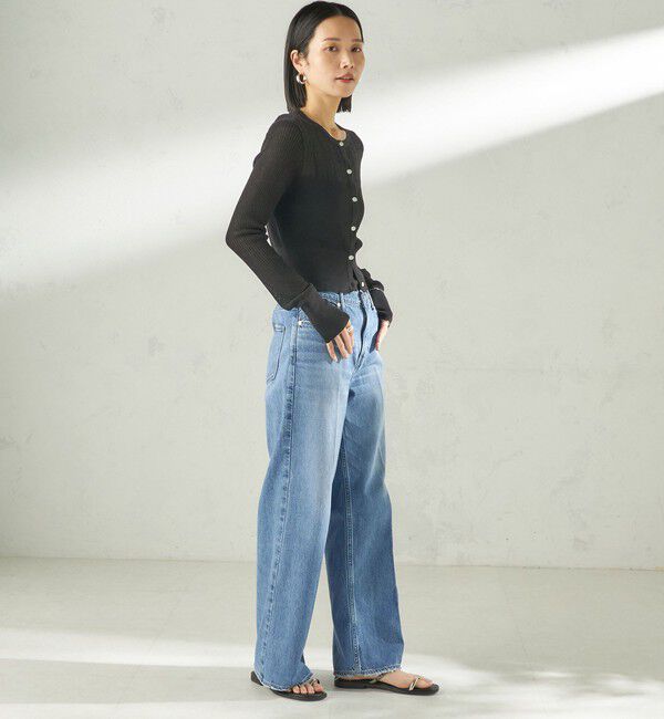 SHIPS for women「《予約》堀田茜&times;SHIPS:〈手洗い可能〉アイレット ニット カーディガン」|カーディガン|