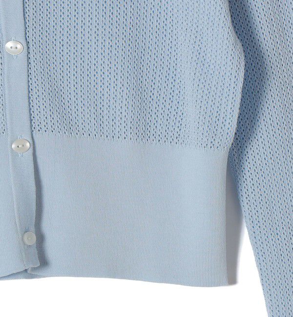 SHIPS for women「《予約》堀田茜&times;SHIPS:〈手洗い可能〉アイレット ニット カーディガン」|カーディガン|