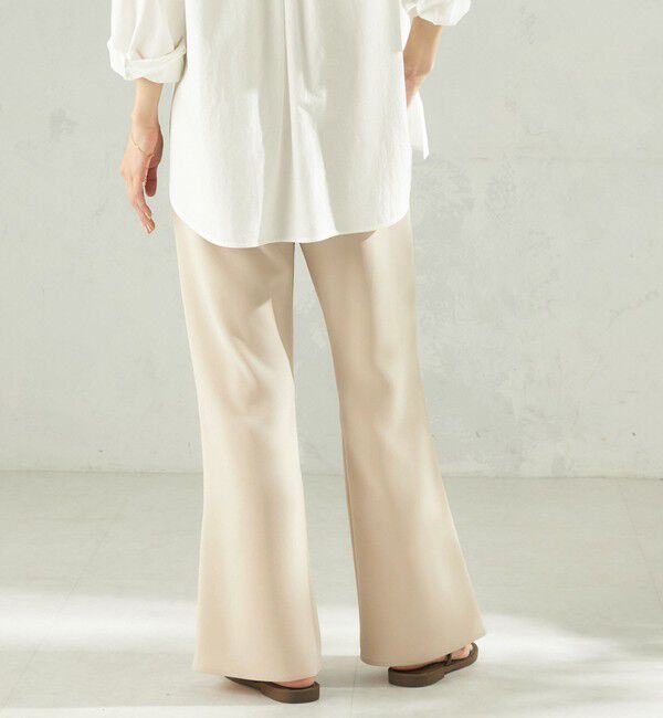 SHIPS for women「《予約》堀田茜&times;SHIPS:〈手洗い可能〉ダブルクロス ベルト 付き パンツ」|その他|