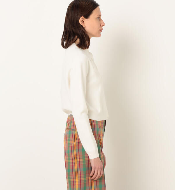 CABaN「コットンカシミヤ クルーネックカーディガン」|カーディガン|