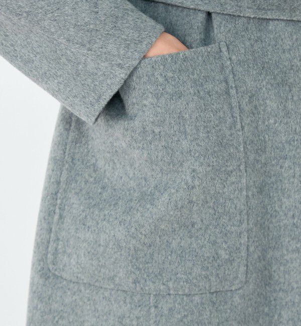 Ballsey「プレミアムウールリバー ノーカラーコート」|ノーカラーコート|