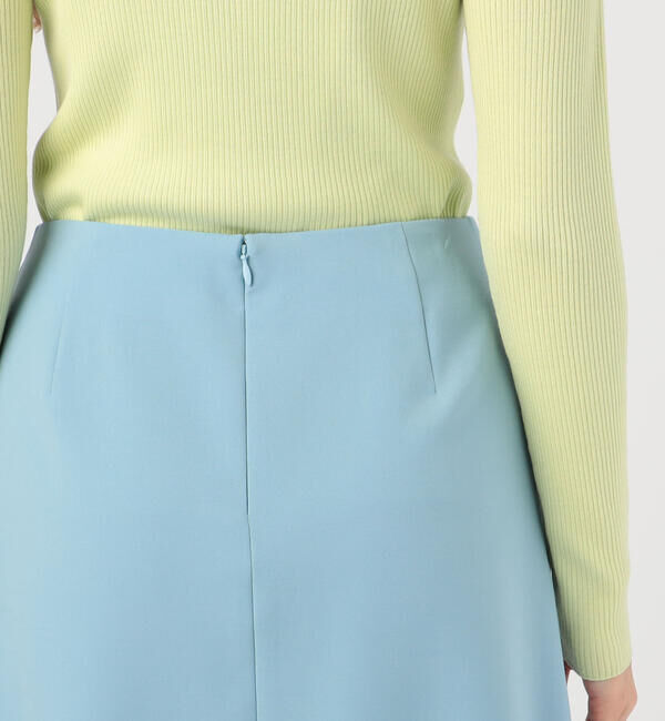 Ballsey「ポリエステルウールツイル アシンメトリータックスカート」|フレア|