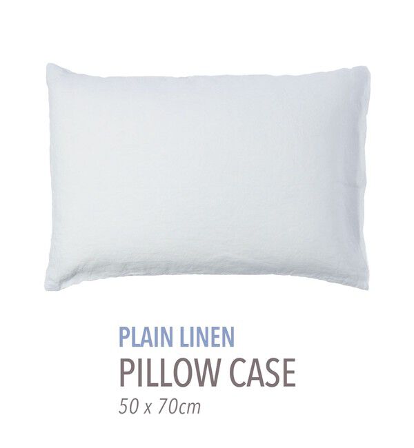 TOMORROWLAND HOME「プレーンリネン ピローケース（50cm &times; 70cm）」|その他|63 ライトブルー