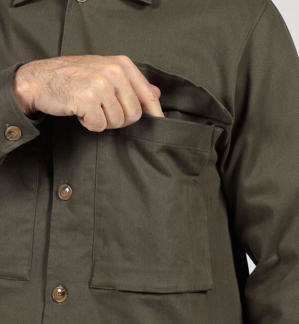 TOMORROWLAND MENS「【別注】GUY ROVER コットンツイル オーバーシャツ」|ブルゾン・スタジャン|