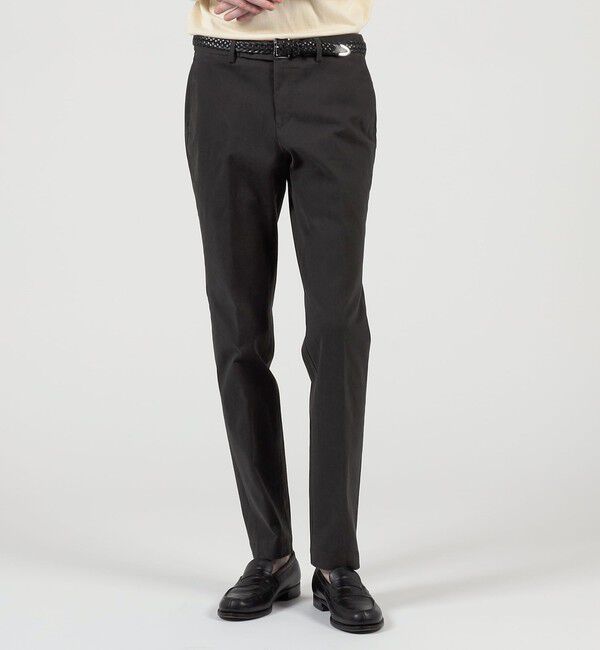 TOMORROWLAND MENS「コットンポリウレタン ピーチスキンイージースラックス SONDRIO」|スラックス|