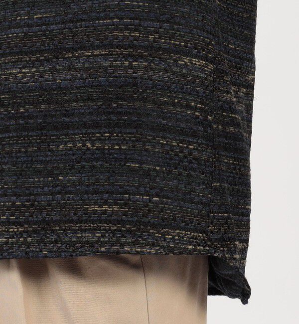 TOMORROWLAND MENS「ミックスツイード ダブルポケットシャツブルゾン」|ブルゾン・スタジャン|