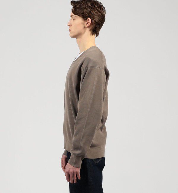 TOMORROWLAND MENS「TOMORROWLAND tricot コットンポリエステルプレーティング  Vネックニット」|ニット・セーター|