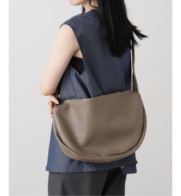  「【blancle/ ブランクレ】S.LETHER Semi circle half shoulder」|ショルダー・メッセンジャー|