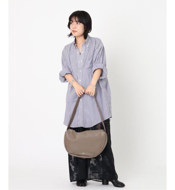  「【blancle/ ブランクレ】S.LETHER Semi circle half shoulder」|ショルダー・メッセンジャー|