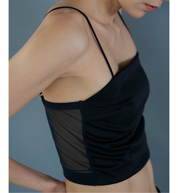 EMILYWEEK「《追加予約》【ESSENTIAL】サテン クロップドバンドゥブラ」|インナー|