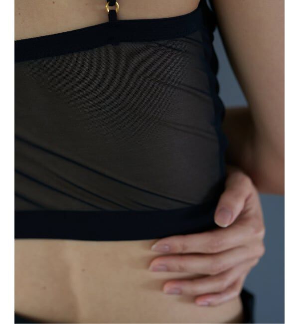 EMILYWEEK「《追加予約》【ESSENTIAL】サテン クロップドバンドゥブラ」|インナー|