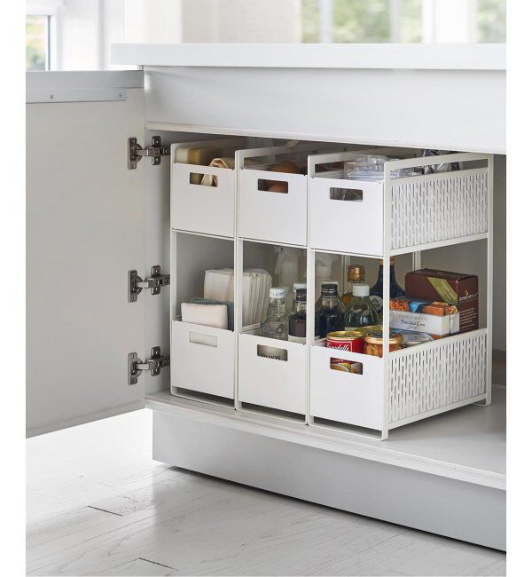 journal standard Furniture「《WEB限定予約》【tower/タワー】シンク下収納バスケット 2段」|その他|