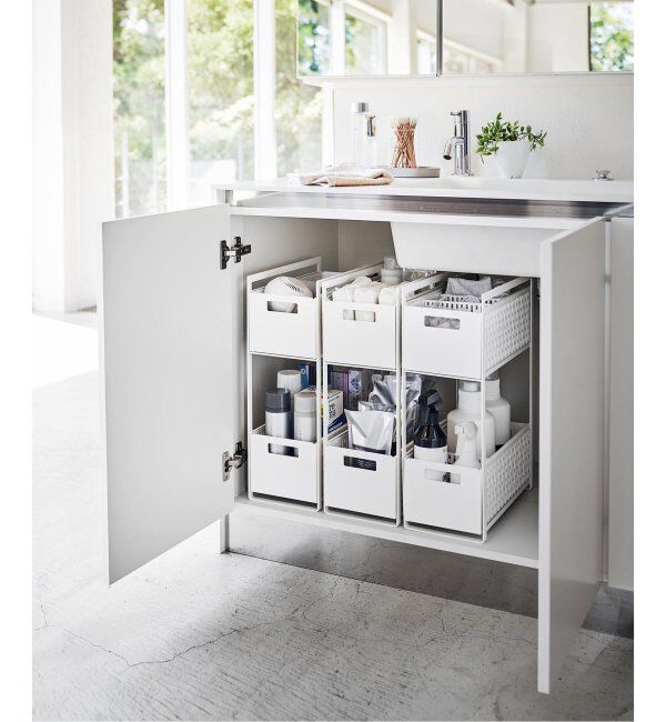 journal standard Furniture「《WEB限定予約》【tower/タワー】シンク下収納バスケット 2段」|その他|