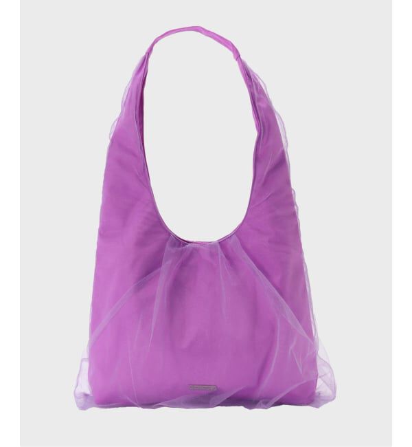 JOINT WORKS「ANNA SUI NYC / アナスイエヌワイシー チュールギャザーバッグ」|ショルダー・メッセンジャー|パープル