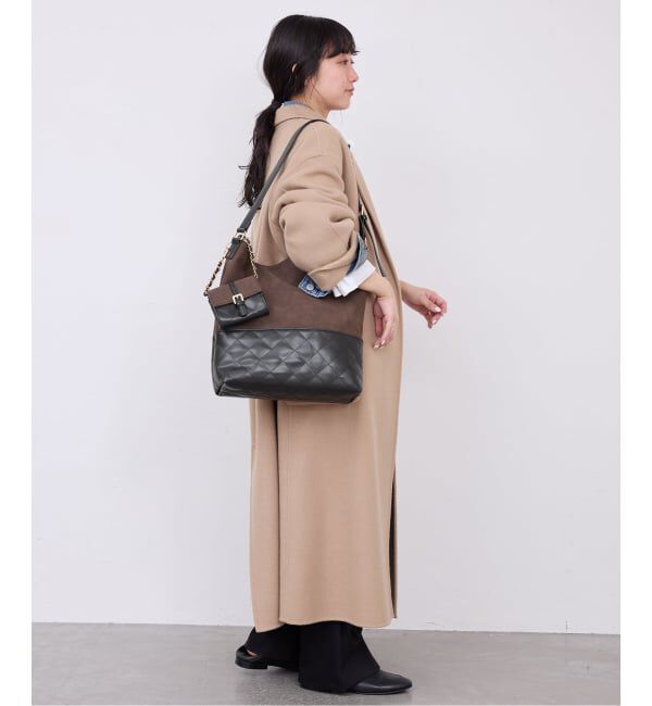 SLOBE IENA「SLOBE IENA ポーチ付きキルティングバッグ」|ショルダー・メッセンジャー|