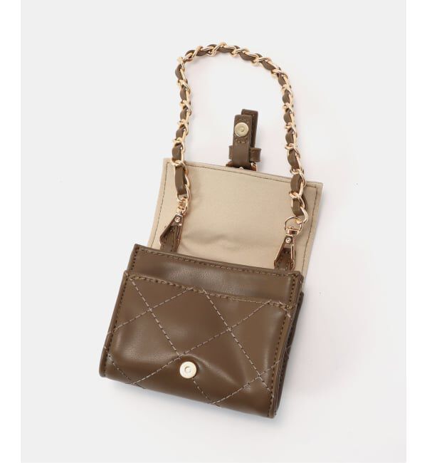 SLOBE IENA「SLOBE IENA ポーチ付きキルティングバッグ」|ショルダー・メッセンジャー|