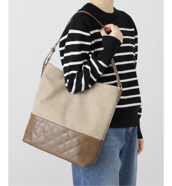 SLOBE IENA「SLOBE IENA ポーチ付きキルティングバッグ」|ショルダー・メッセンジャー|