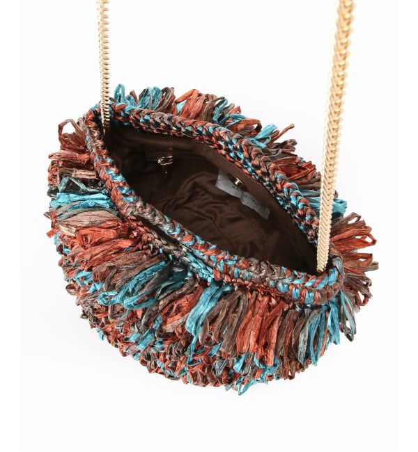 VERMEIL par iena「Caternina Bertini カテリーナ ベルティーニ Raffia Clutch 5779」|ショルダー・メッセンジャー|