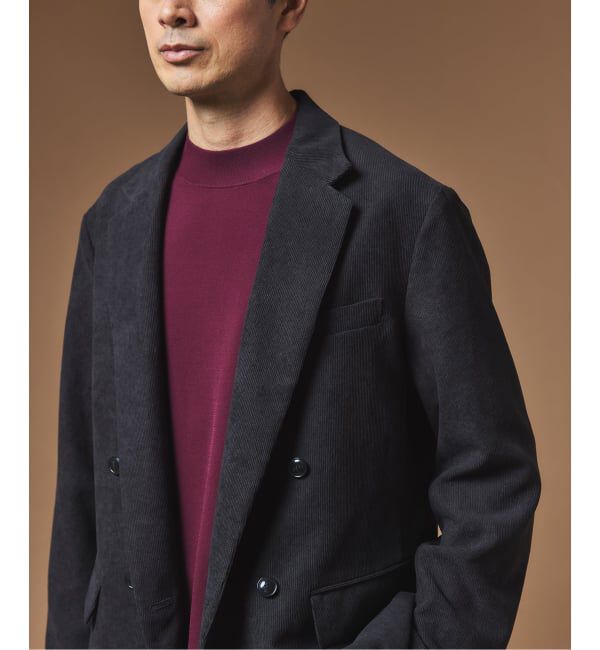 EDIFICE「"MULTI FUNCTION"  コーデュロイ ダブルブレスト 4ボタン ジャケット」|テーラードジャケット|