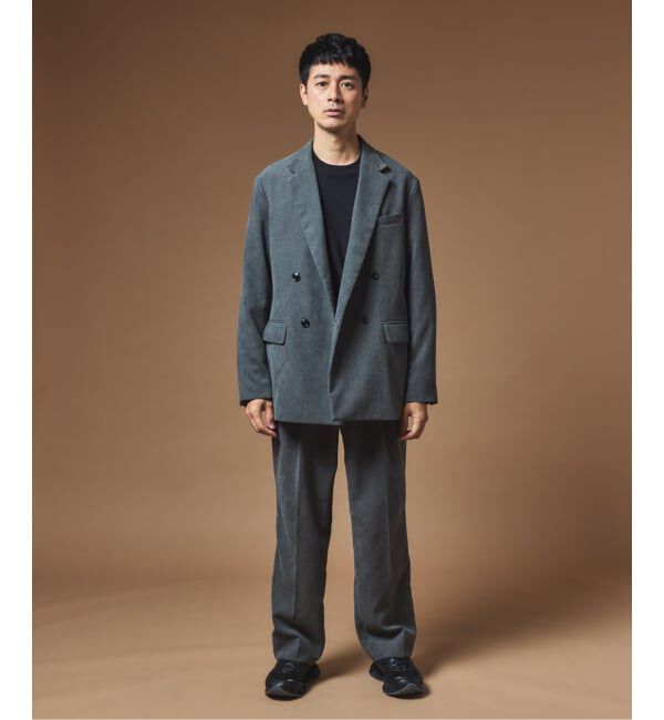 EDIFICE「"MULTI FUNCTION"  コーデュロイ ダブルブレスト 4ボタン ジャケット」|テーラードジャケット|