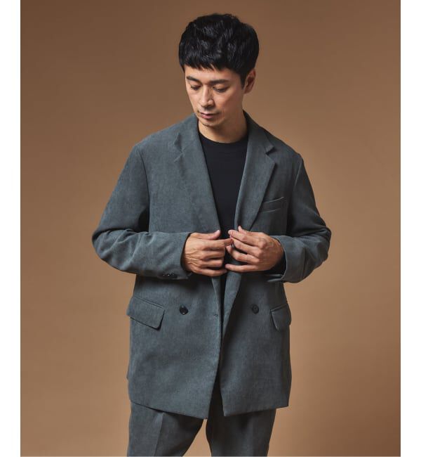 EDIFICE「"MULTI FUNCTION"  コーデュロイ ダブルブレスト 4ボタン ジャケット」|テーラードジャケット|