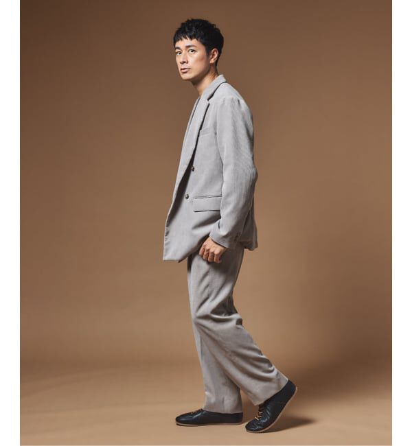 EDIFICE「"MULTI FUNCTION"  コーデュロイ ダブルブレスト 4ボタン ジャケット」|テーラードジャケット|