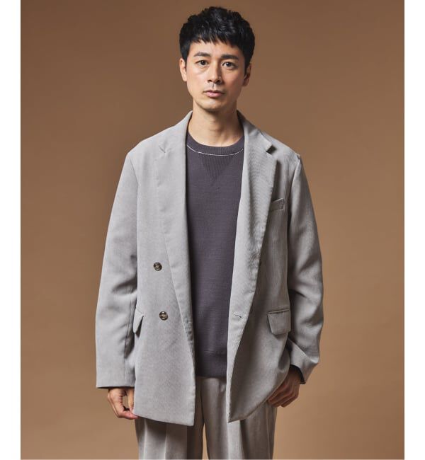 EDIFICE「"MULTI FUNCTION"  コーデュロイ ダブルブレスト 4ボタン ジャケット」|テーラードジャケット|