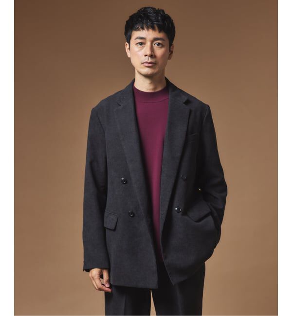 EDIFICE「"MULTI FUNCTION"  コーデュロイ ダブルブレスト 4ボタン ジャケット」|テーラードジャケット|