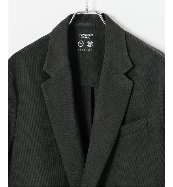 EDIFICE「"MULTI FUNCTION"  コーデュロイ ダブルブレスト 4ボタン ジャケット」|テーラードジャケット|