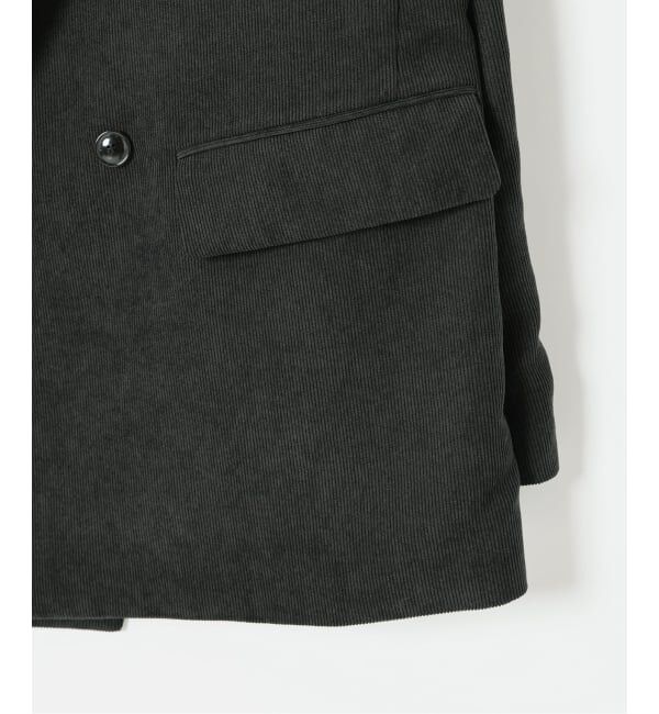 EDIFICE「"MULTI FUNCTION"  コーデュロイ ダブルブレスト 4ボタン ジャケット」|テーラードジャケット|