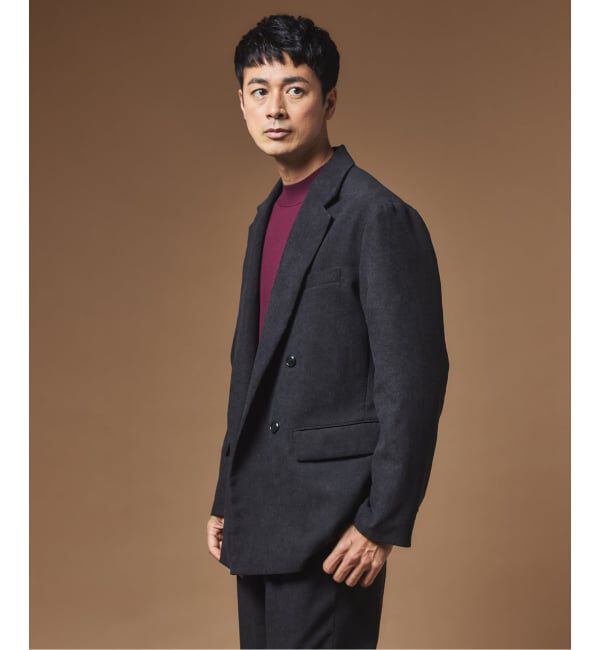 EDIFICE「"MULTI FUNCTION"  コーデュロイ ダブルブレスト 4ボタン ジャケット」|テーラードジャケット|