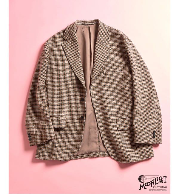 417 EDIFICE「【MOONLIGHT CLOTHING】 British Pattern ジャケット」|テーラードジャケット|ブラウン A