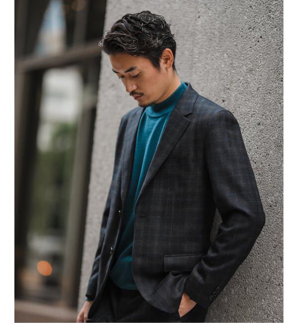 EDIFICE「SUPER 120&rsquo;s ウールサキソニー 2ボタン ジャケット【セットアップ着用可能】」|テーラードジャケット|