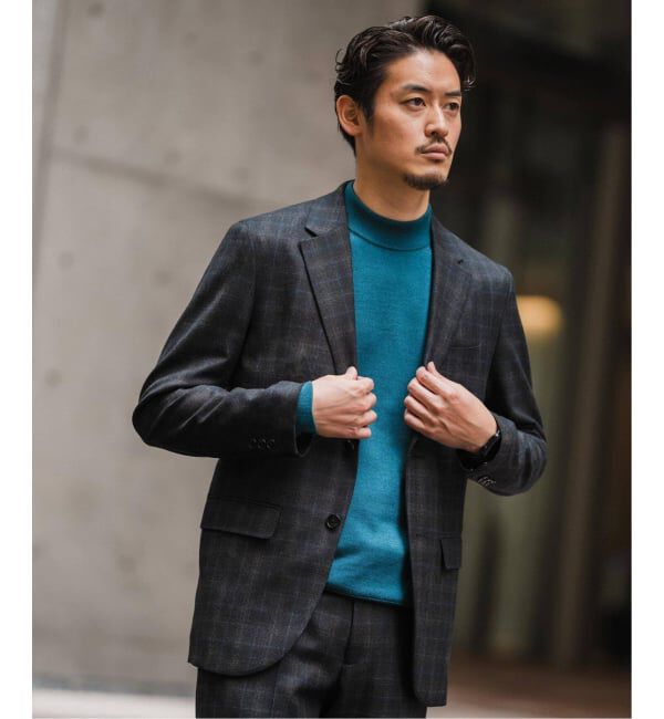 EDIFICE「SUPER 120&rsquo;s ウールサキソニー 2ボタン ジャケット【セットアップ着用可能】」|テーラードジャケット|