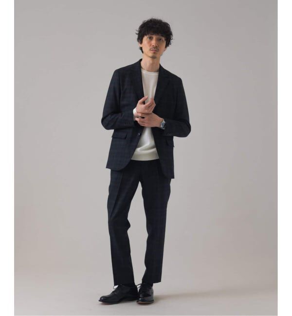 EDIFICE「SUPER 120&rsquo;s ウールサキソニー 2ボタン ジャケット【セットアップ着用可能】」|テーラードジャケット|