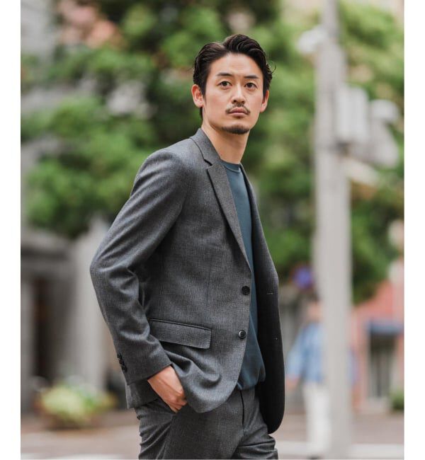 EDIFICE「SUPER 120&rsquo;s ウールサキソニー 2ボタン ジャケット【セットアップ着用可能】」|テーラードジャケット|