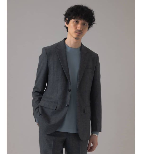 EDIFICE「SUPER 120&rsquo;s ウールサキソニー 2ボタン ジャケット【セットアップ着用可能】」|テーラードジャケット|