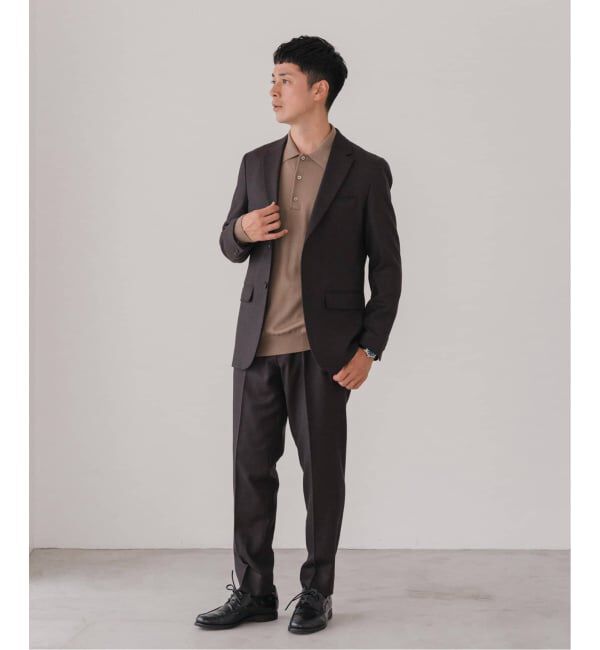 EDIFICE「SUPER 120&rsquo;s ウールサキソニー 2ボタン ジャケット【セットアップ着用可能】」|テーラードジャケット|