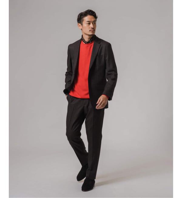 EDIFICE「SUPER 120&rsquo;s ウールサキソニー 2ボタン ジャケット【セットアップ着用可能】」|テーラードジャケット|