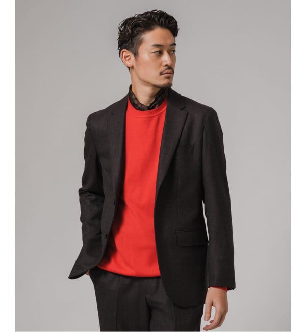 EDIFICE「SUPER 120&rsquo;s ウールサキソニー 2ボタン ジャケット【セットアップ着用可能】」|テーラードジャケット|