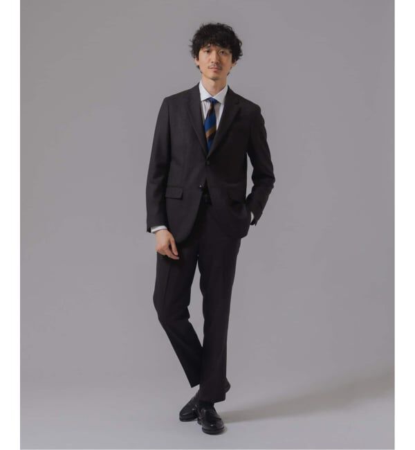 EDIFICE「SUPER 120&rsquo;s ウールサキソニー 2ボタン ジャケット【セットアップ着用可能】」|テーラードジャケット|